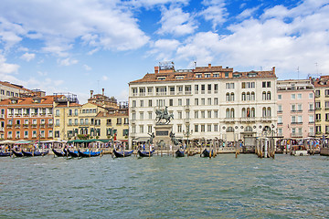 Image showing Views of beautiful buildings, gondolas, bridges and canals in Ve