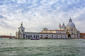 Image showing Views of beautiful buildings, gondolas, bridges and canals in Ve