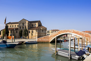 Image showing View of a canal at the Islands of Murano in Venice