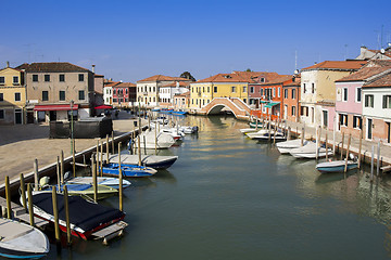 Image showing View of a canal at the Islands of Murano in Venice