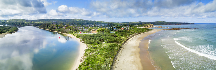 Image showing Tomakin beach coastal Panorama