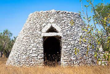 Image showing Puglia Region, Italy. Traditional warehouse made of stone