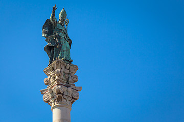 Image showing Santo Oronzo Column in Lecce, Italy