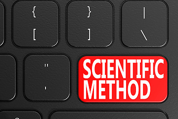 Image showing Scientific Method on black keyboard