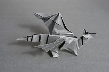 Image showing Origami paper dragon