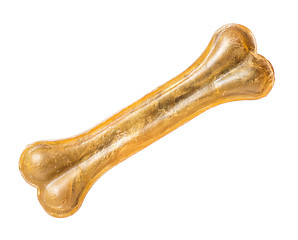 Image showing Dog bone food on white