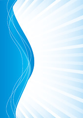 Image showing Simple abstract blue background