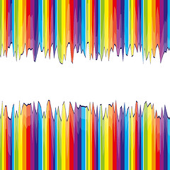 Image showing Abstract bacground with rainbow strips cutted