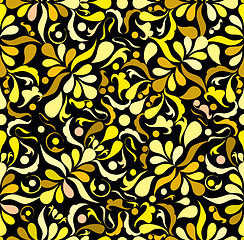 Image showing Yellow seamless patten