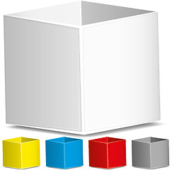 Image showing Blank 3d boxes