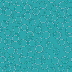 Image showing Abstract seamless background with bubbles pattern