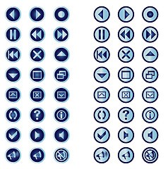 Image showing Set of buttoms for site desidn ets