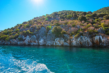 Image showing ancient city on the Kekova