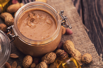 Image showing Natural peanut butter