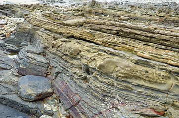 Image showing Landscape of rocky beach