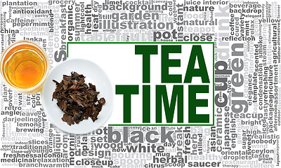 Image showing Tea time word cloud
