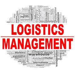 Image showing Logistics management word cloud