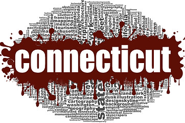 Image showing Connecticut word cloud design