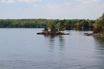 Image showing One of the smallest from Thousand Islands on St. Lawrence River 