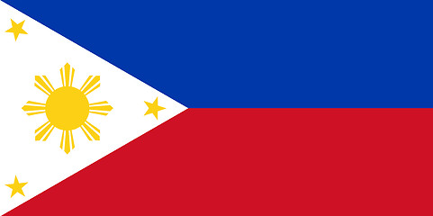 Image showing Colored flag of the Philippines