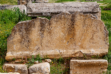 Image showing Ruins of ancient city, Hierapolis near Pamukkale, Turkey