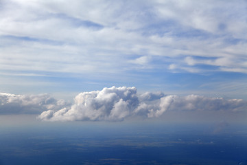 Image showing Clouds, view from airplane