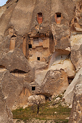 Image showing Fairy houses stone cliffs