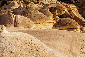 Image showing Fairy houses stone cliffs