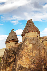 Image showing Fairy houses stone cliffs