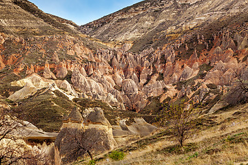 Image showing Fairy houses stone cliffs