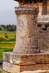 Image showing Ruins of ancient city, Hierapolis near Pamukkale, Turkey