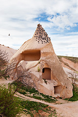 Image showing Natural stone fortress in Uchisar