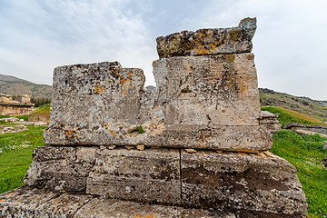 Image showing Ruins of ancient city, Hierapolis near Pamukkale, Turkey