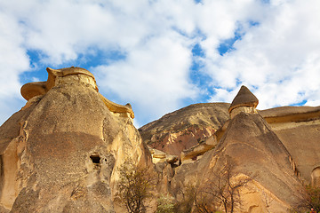 Image showing Fairy houses stone cliffs