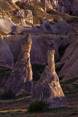 Image showing Fairy houses stone cliffs