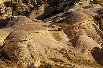 Image showing Fairy houses stone cliffs