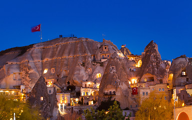 Image showing Night Goreme city, Turkey