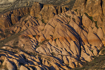 Image showing Fairy houses stone cliffs