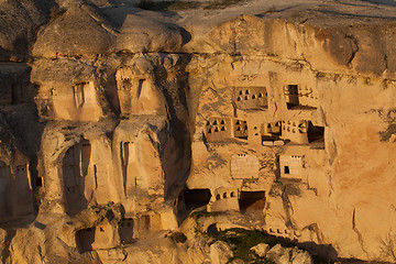 Image showing Fairy houses stone cliffs