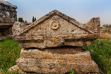 Image showing Ruins of ancient city, Hierapolis near Pamukkale, Turkey