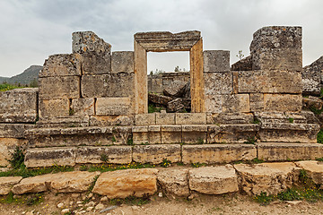 Image showing Ruins of ancient city, Hierapolis near Pamukkale, Turkey