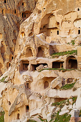 Image showing Natural stone fortress in Uchisar