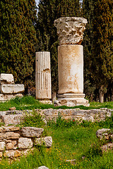 Image showing Ruins of ancient city, Hierapolis near Pamukkale, Turkey