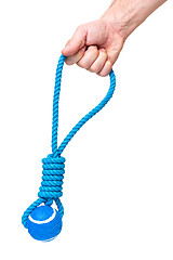 Image showing Hand with dog toy