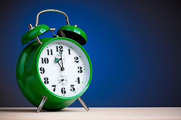 Image showing Green alarm clock