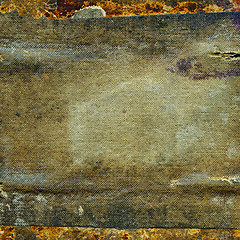 Image showing Abstract weathered grunge dirty cloth texture background.