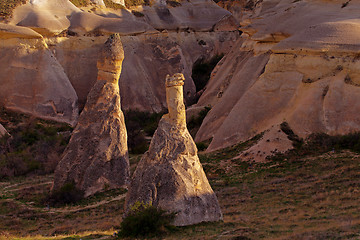 Image showing Fairy houses stone cliffs