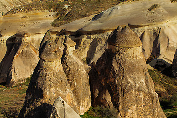 Image showing Fairy houses stone cliffs