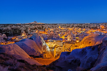 Image showing Night Goreme city, Turkey