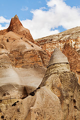 Image showing Fairy houses stone cliffs